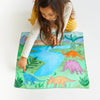 Sarah's Silk Playmap | Dinosaur | Conscious Craft